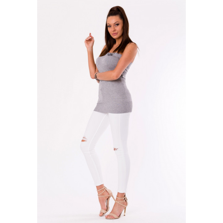BLOUSE -GRAY 48016-1