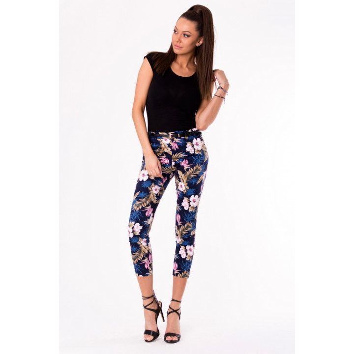 TROUSERS+BELT -NAVY BLUE 48011-3
