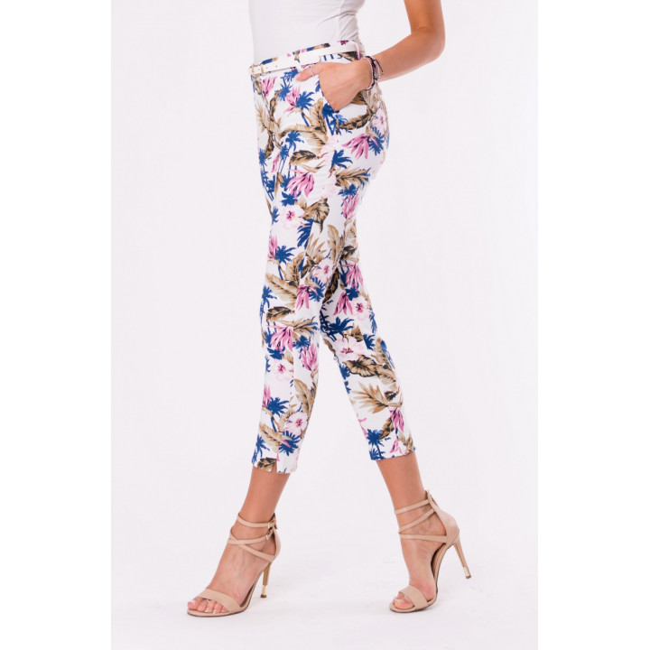 TROUSERS+BELT -WHITE 48011-2