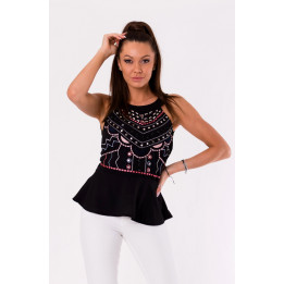 BLUSE -SCHWARZ  48010-2