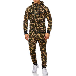 SWEAT SUIT MAN- KHAKI CAMO  47005-1