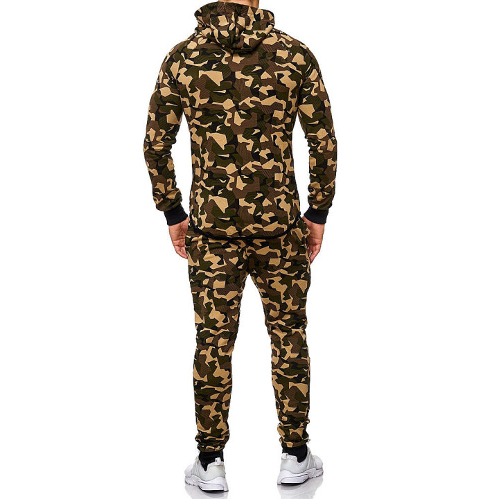Мужской спортивный костюм - KHAKI камуфляж 47005-1
