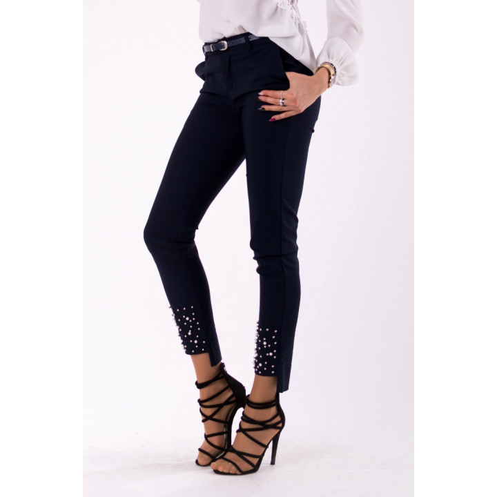 TROUSERS+BELT -NAVYBLUE46007-2