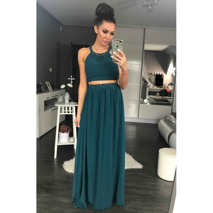 PINK BOOM  KLEID - grün 44015-1