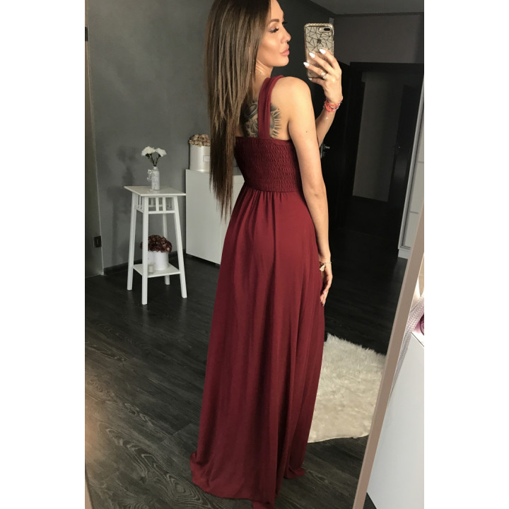EVA & LOLA DRESS EGGPLANT 44005-1