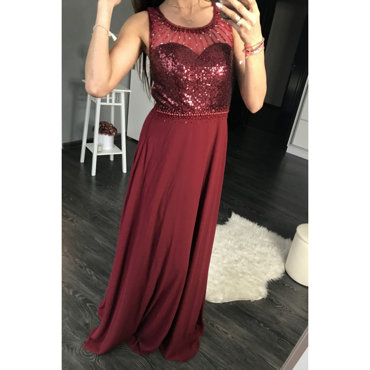 EVA & LOLA DRESS EGGPLANT 44005-1
