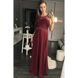EVA & LOLA DRESS EGGPLANT 44003-4