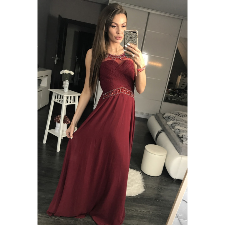EVA & LOLA KLEID EGGPLANT 44003-4