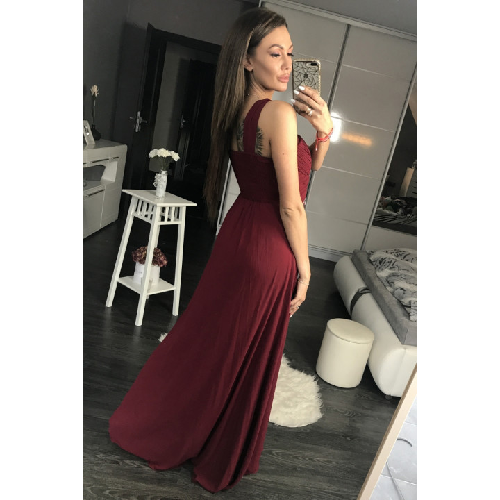 EVA & LOLA DRESS EGGPLANT 44003-4