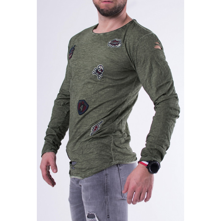БЛУЗКА - KHAKI 27012-2