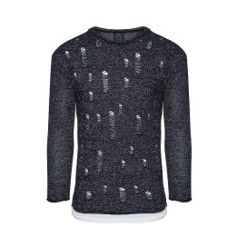 SWETER - GRANATOWY 27001-1