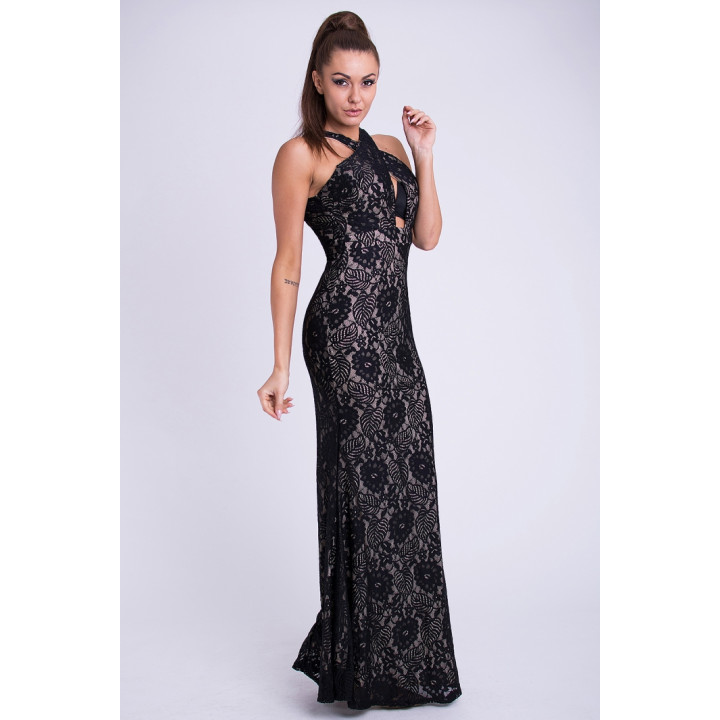 EVA & LOLA KLEID - SCHWARZ 26011-4