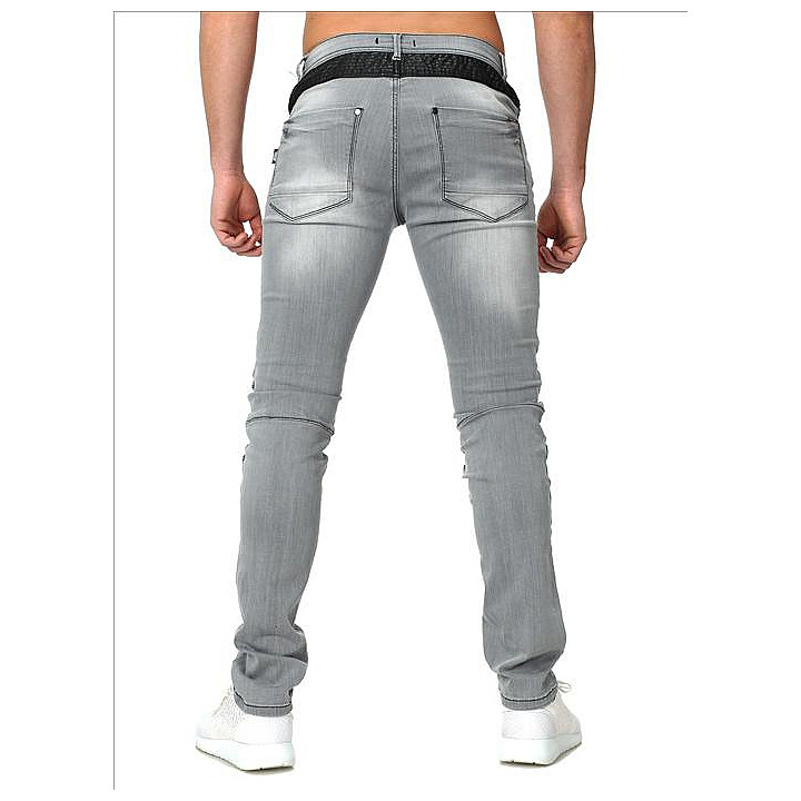 CRSM SPODNIE JEANSOWE Z DZIURAMI - 16001-1