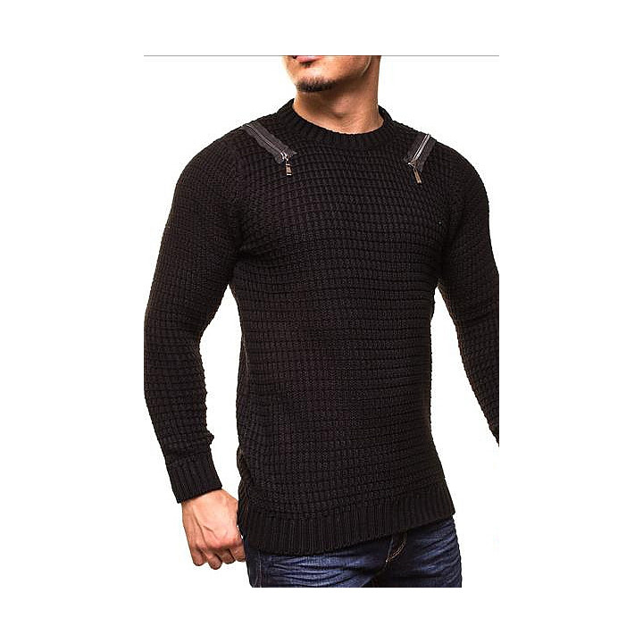 MALE SWEATER CRSM - BLACK 9507-1