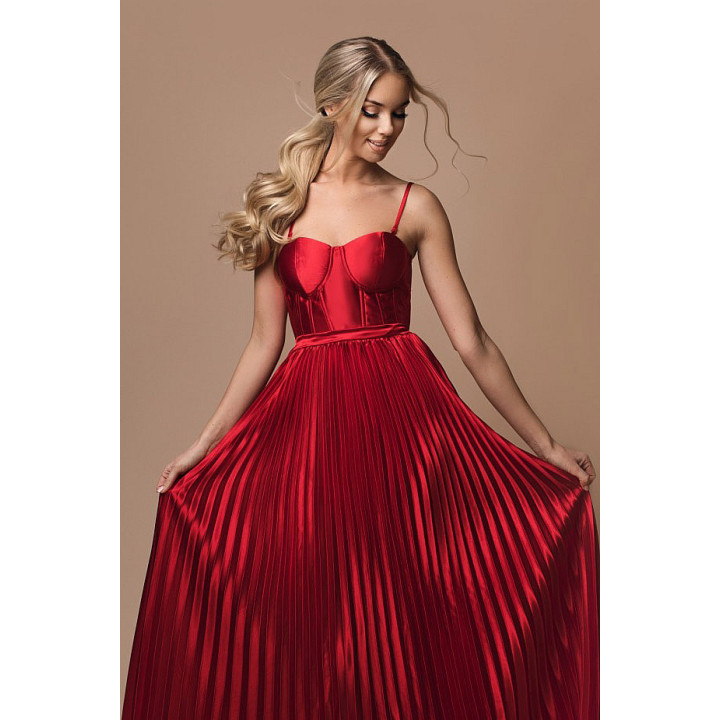 ANNABEL DRESS RED 77003-2