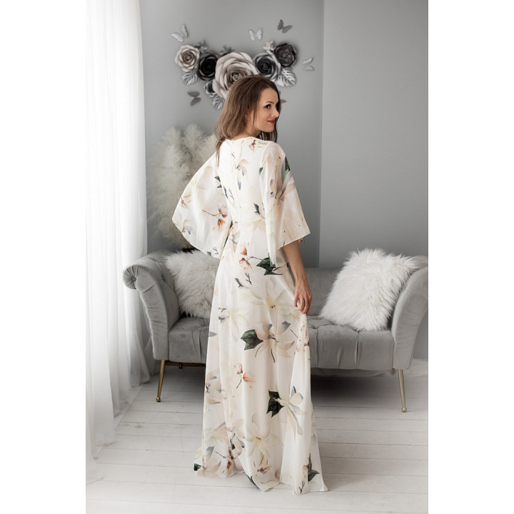 NATALIA FLOWERS KLEID SCHWARZ 74001-2