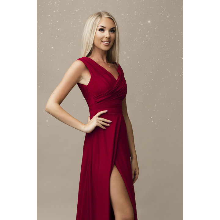 SENATCUT  ПЛАТЬЕ MAROON 67004-1