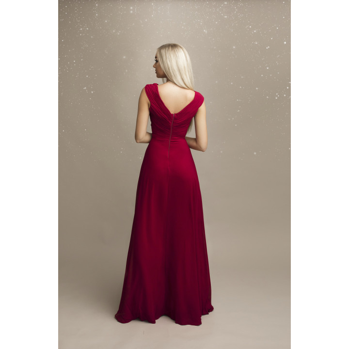 SENAT CUT KLEID MAROON 67004-1