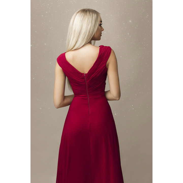 SENAT CUT KLEID MAROON 67004-1