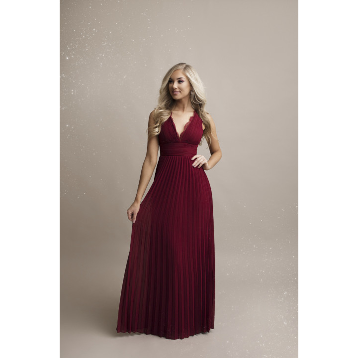 SENAT STYLISH  SUKIENKA BORDO 65004-1