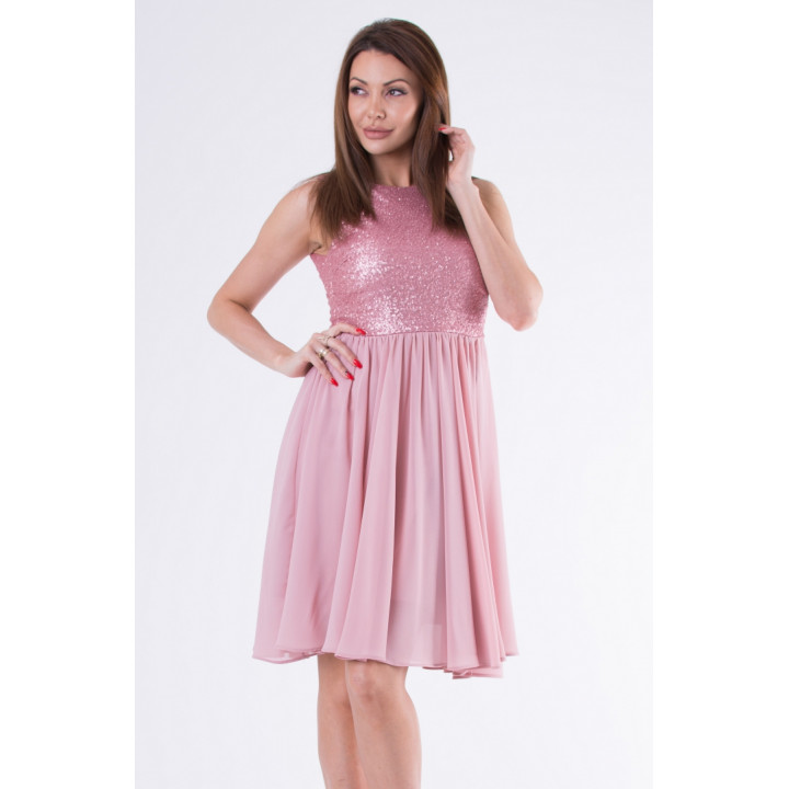 EVA & LOLA ПЛАТЬЕ OLD PINK 58006-3