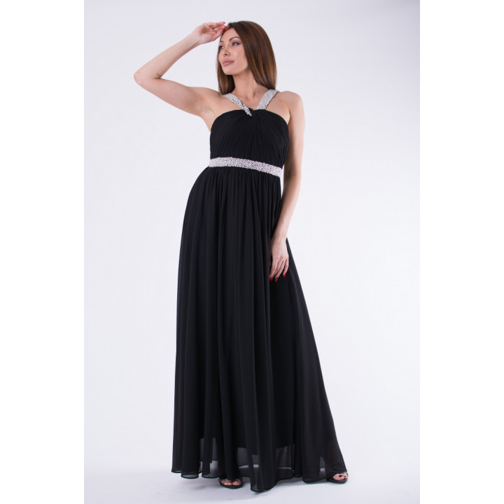 EVA & LOLA DRESS ROYAL BLACK 58002-1