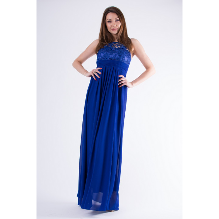 EVA & LOLA DRESS ROYAL BLUE 58001-3